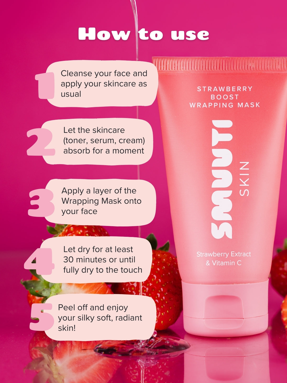 Strawberry Boost Wrapping Mask