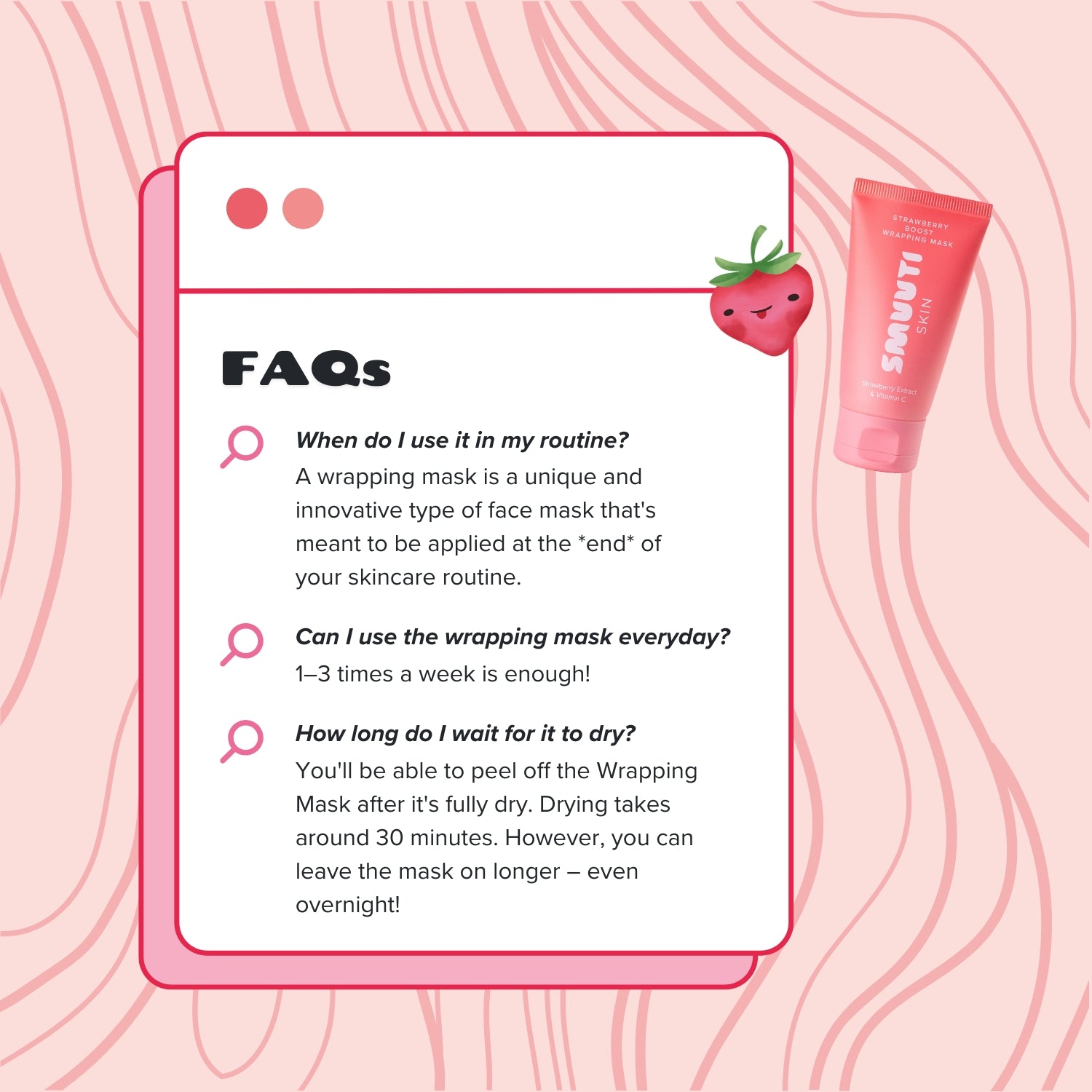 Strawberry Boost Wrapping Mask
