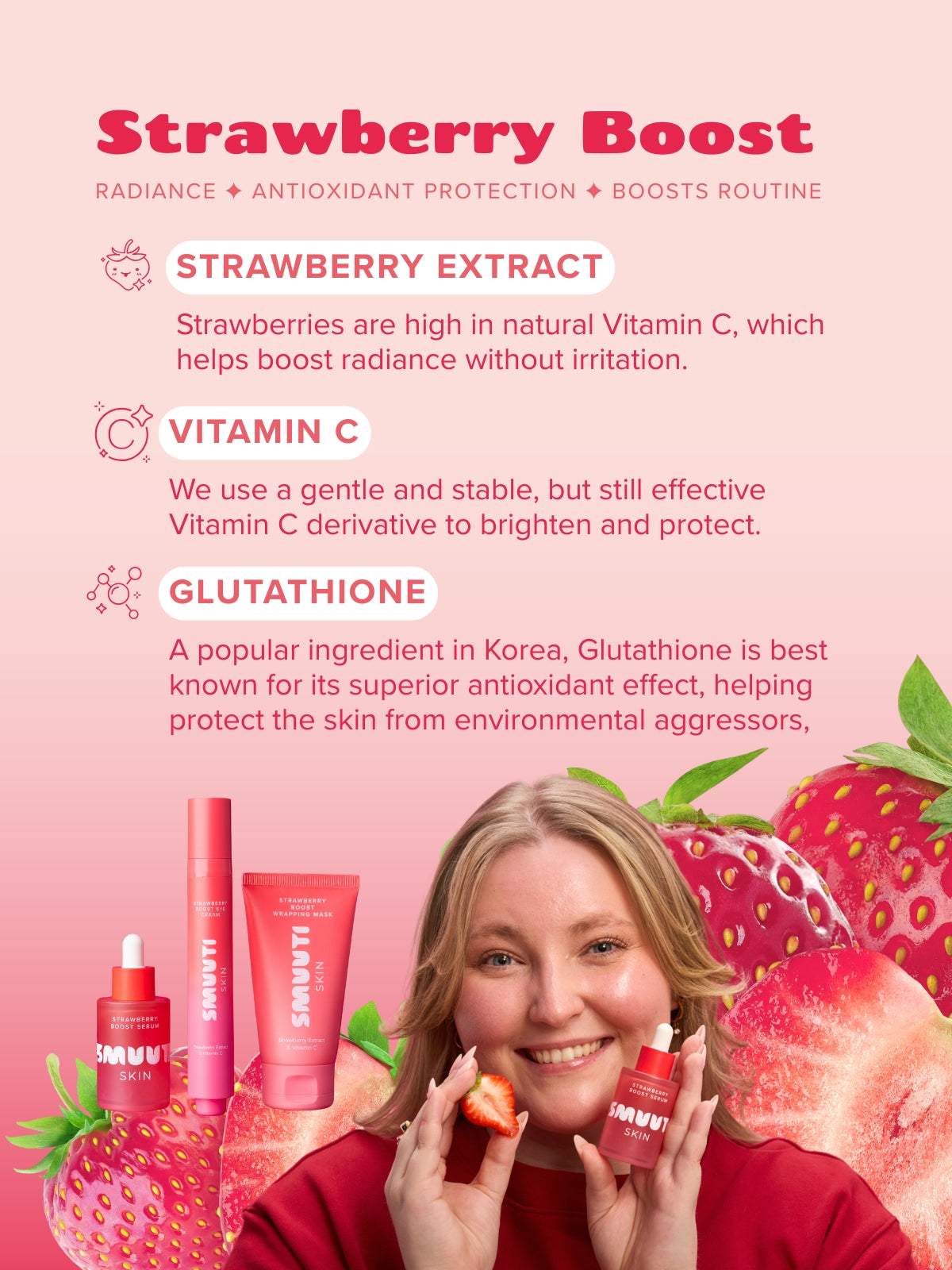 Strawberry Boost Wrapping Mask & Spatula