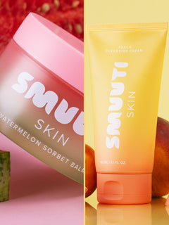 Smuuti Skin watermelon sorbet balm and peach cleansing cream