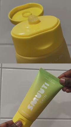 closeup video of pear cleansing gel