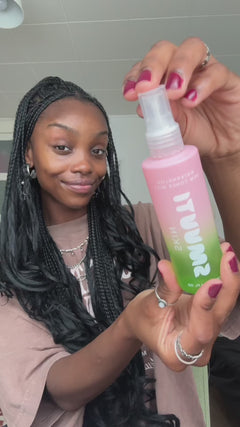 video of person spraying Smuuti Skin watermelon dew toner mist