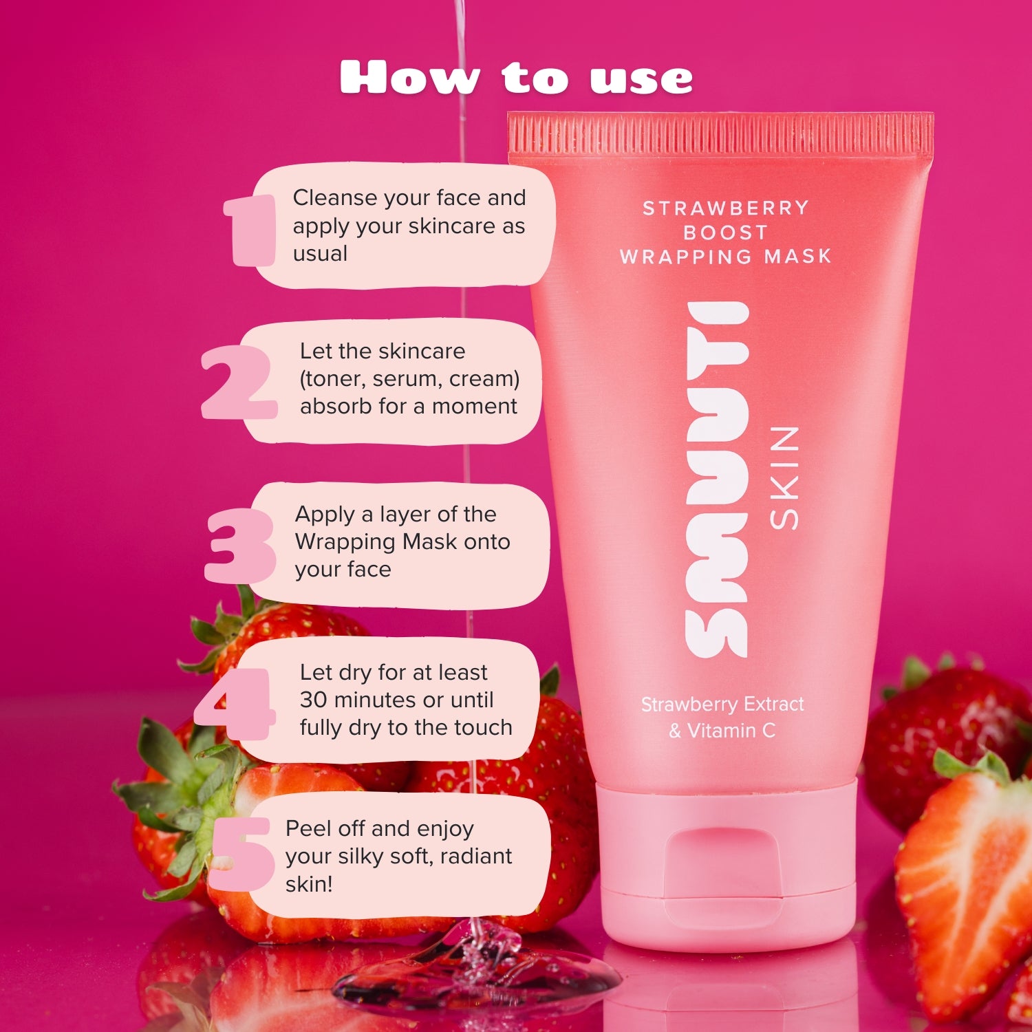 Strawberry Boost Wrapping Mask