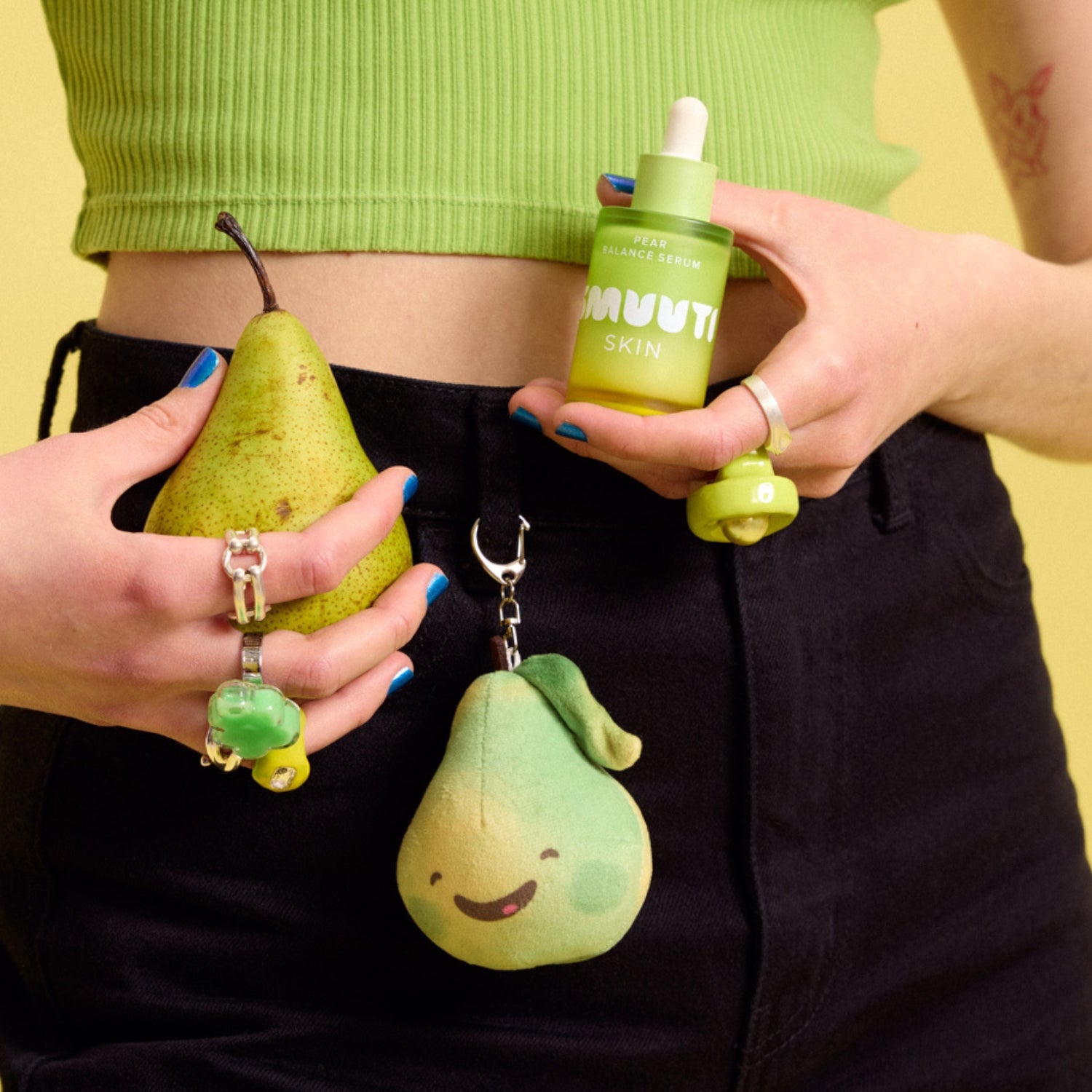 Soft Pear Keychain