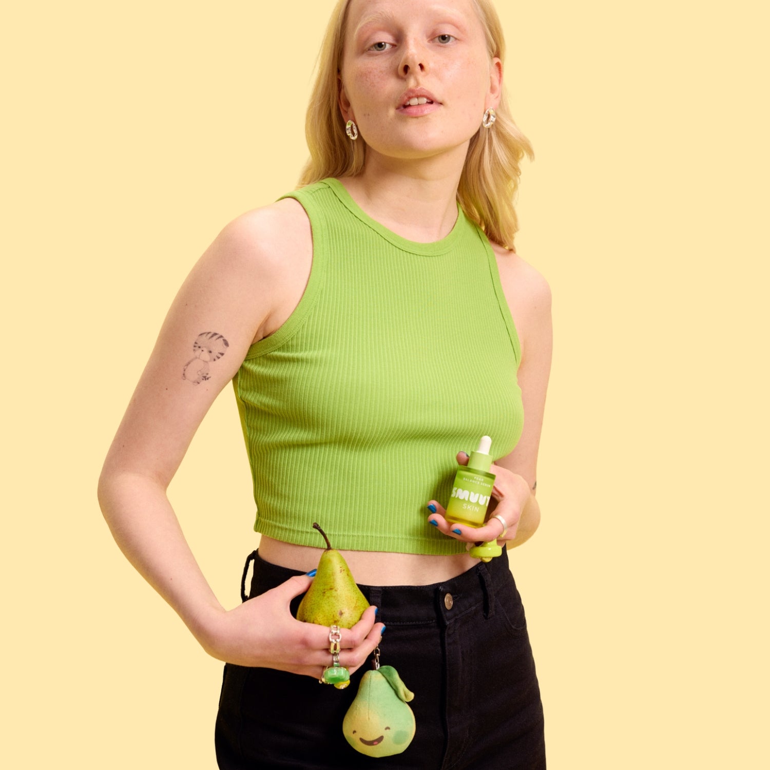 Soft Pear Keychain