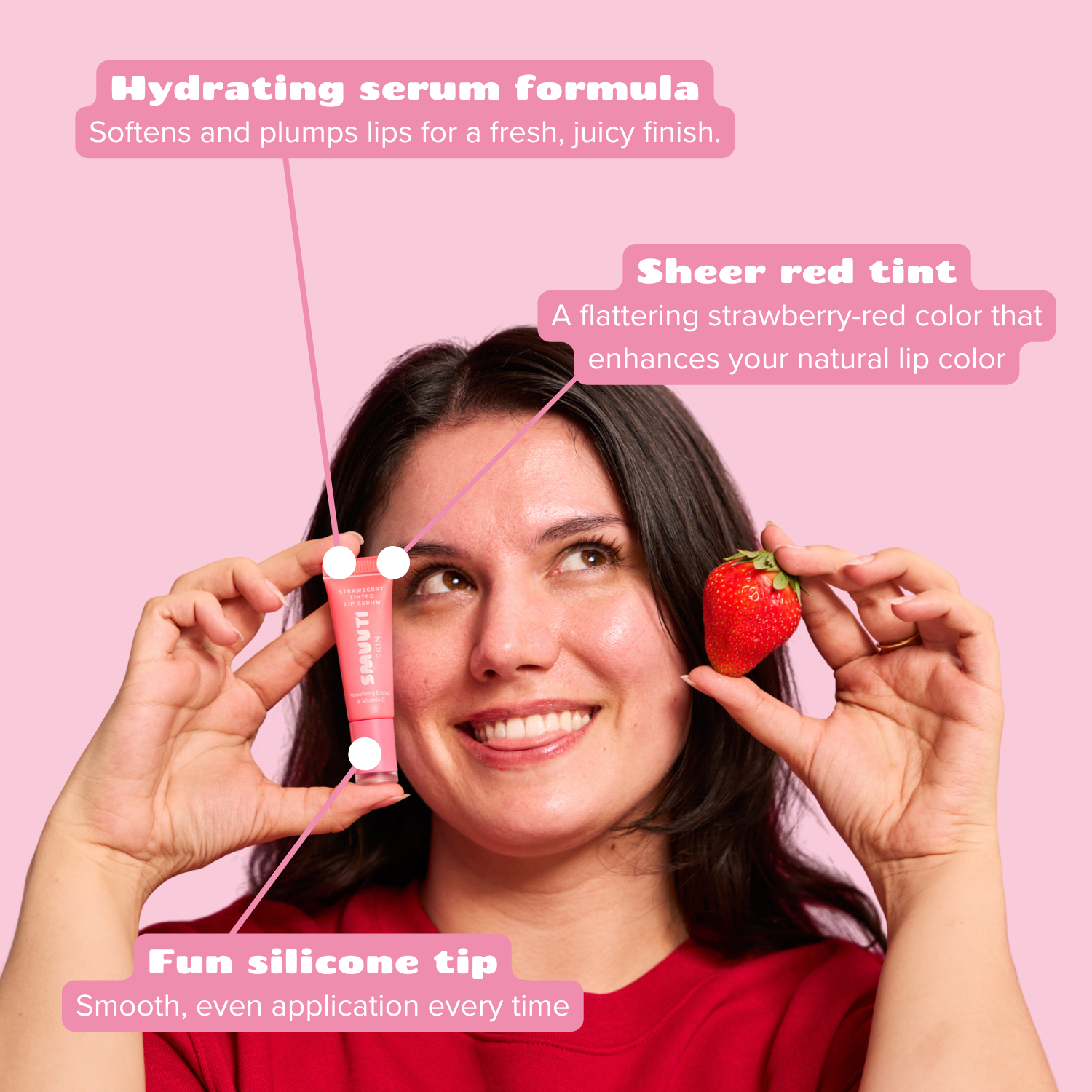 Strawberry Tinted Lip Serum