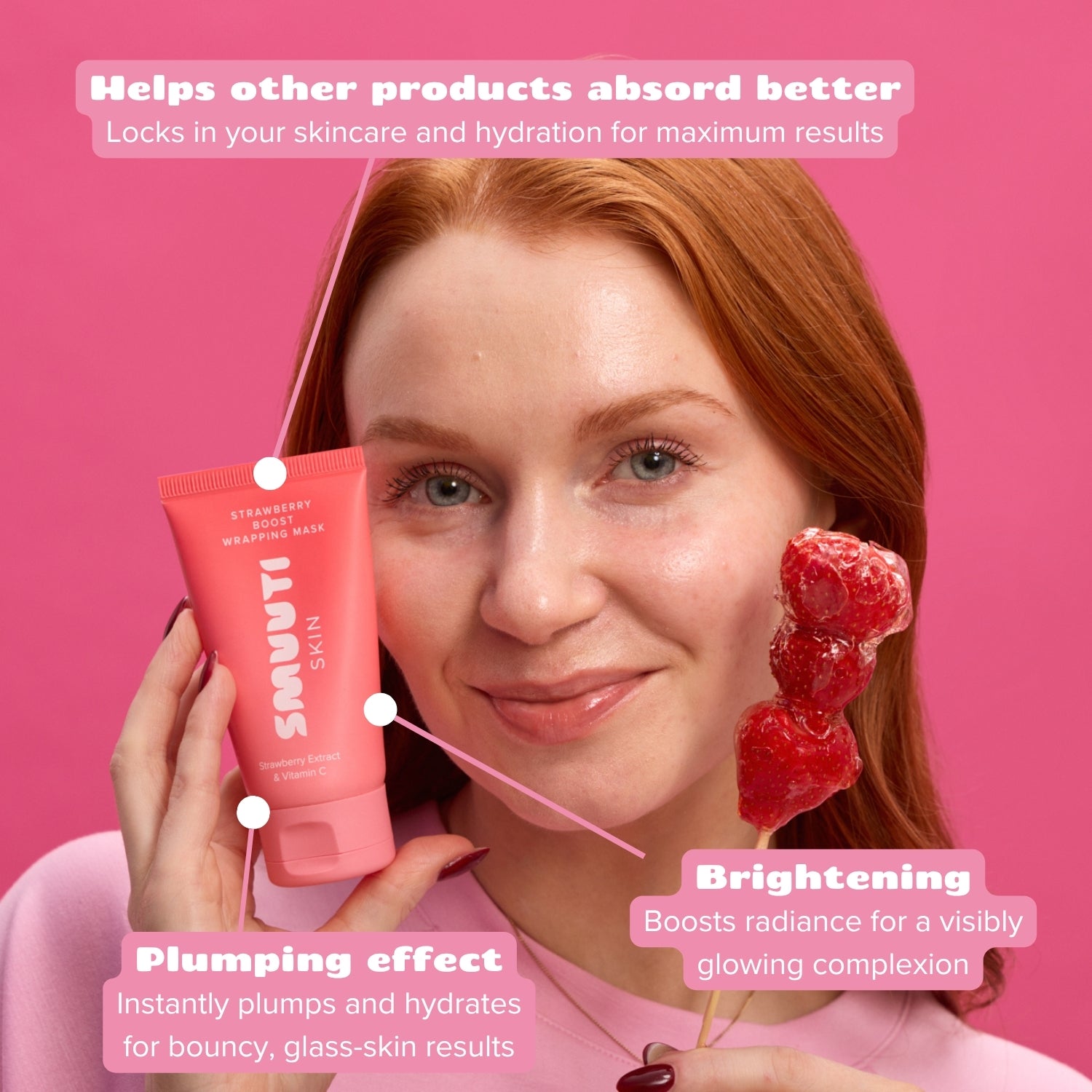 Strawberry Boost Wrapping Mask