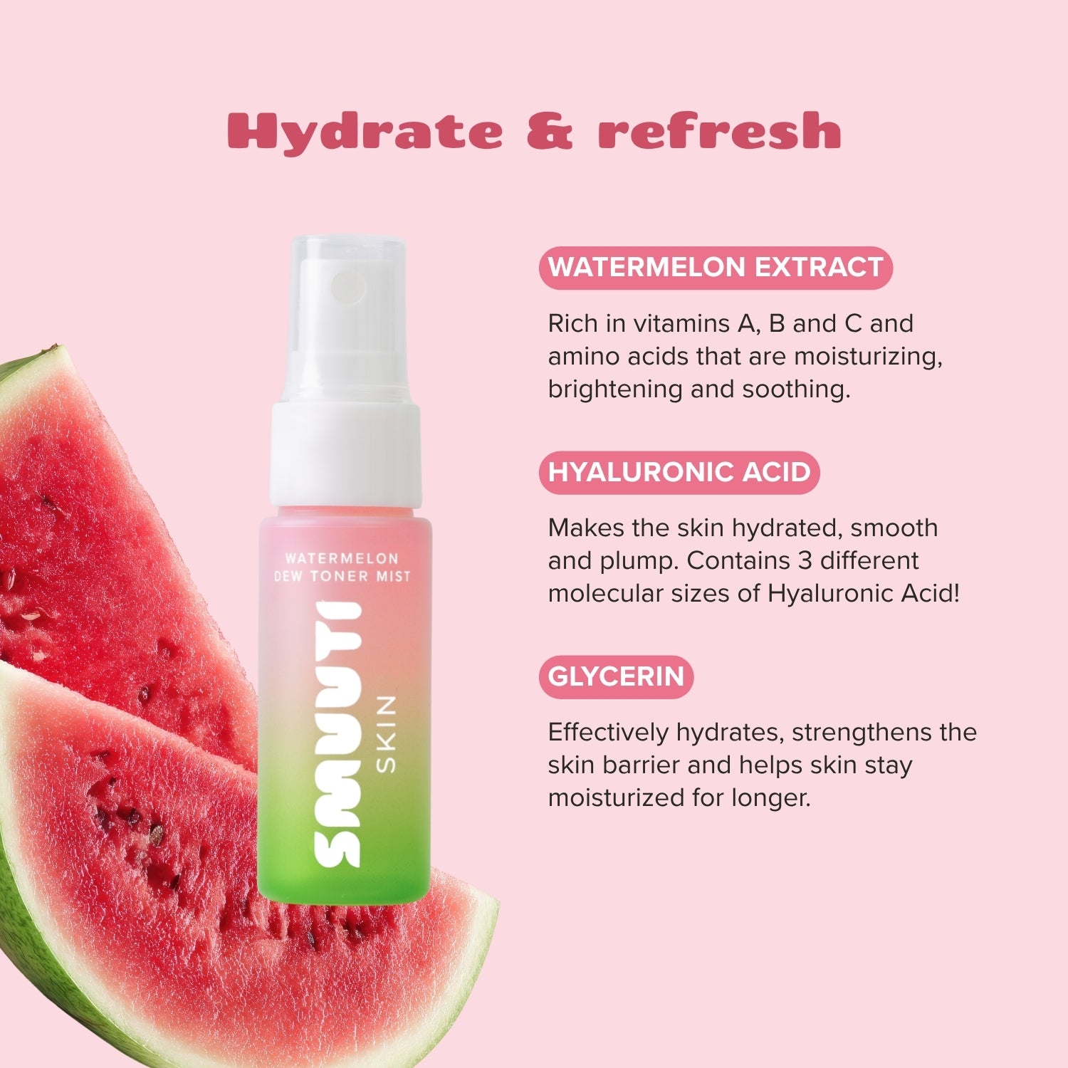 Mini Watermelon Dew Toner Mist