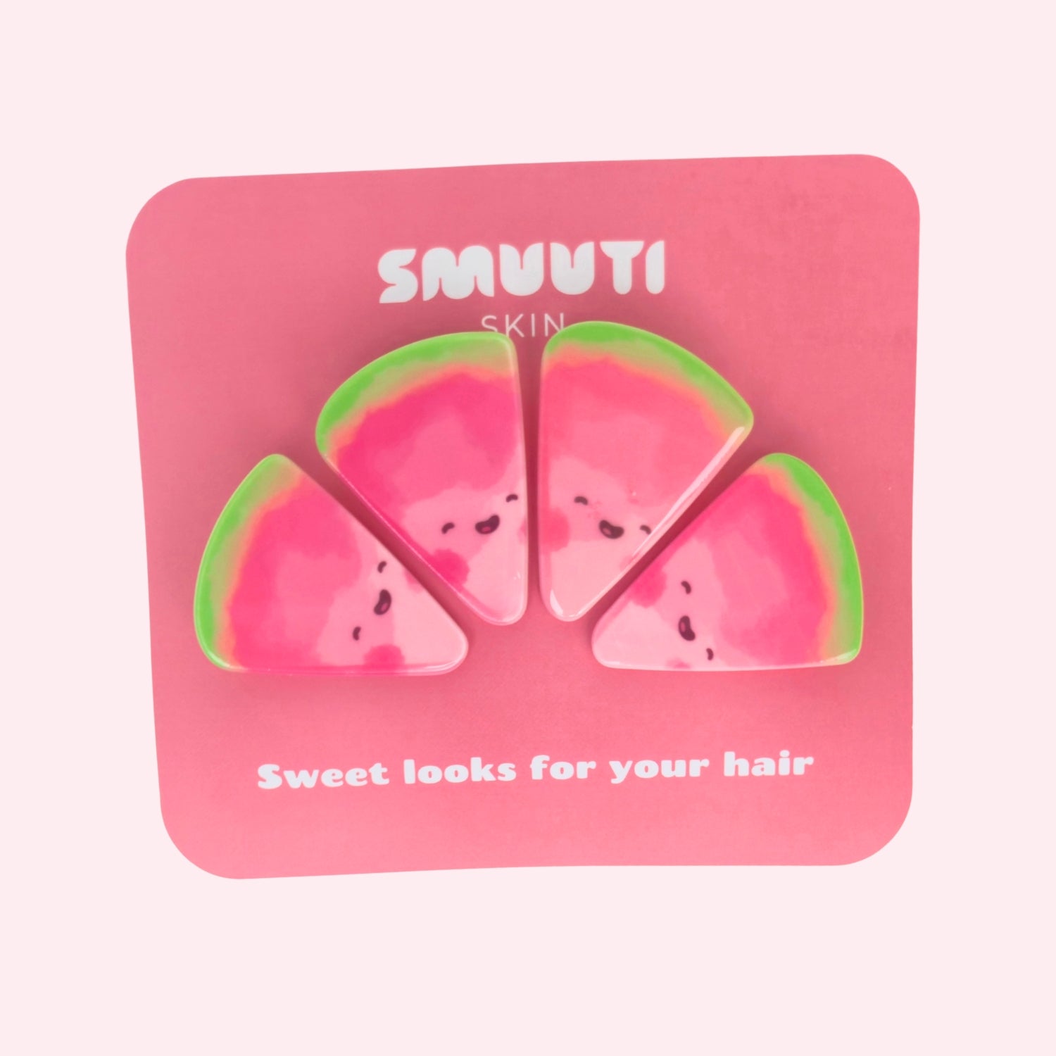 Watermelon Hair Clips