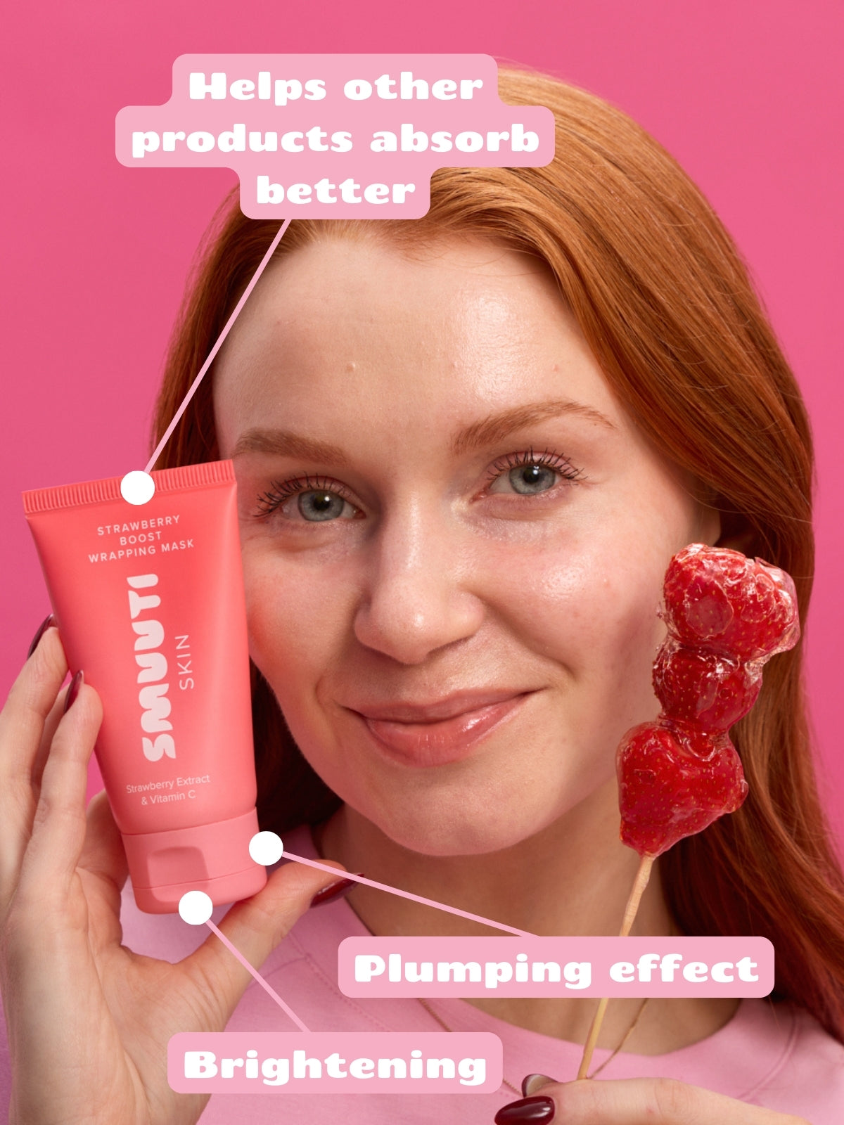 Strawberry Boost Wrapping Mask & Spatula