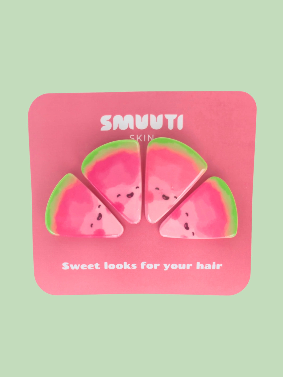 Watermelon Hair Clips